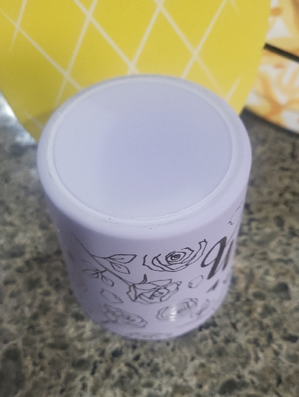 "Thank You Mom" Metallic Lavender Candle Holder - Picture 4 of 4